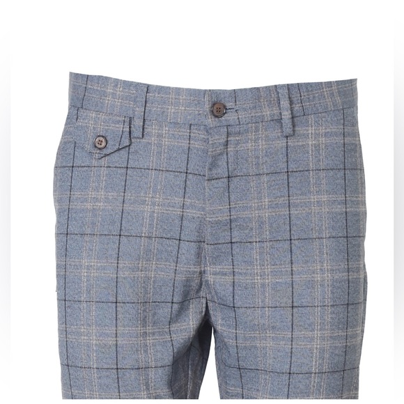 Cavana Men Slim Fit Checked Trouser - Picture 6 of 8